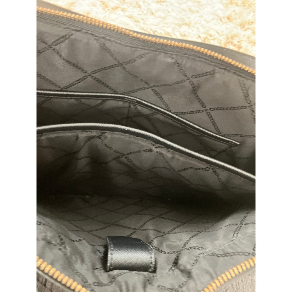 Michael Kors Black Saffiano‎ Leather Tote Bag Gold Hardware - Picture 13 of 15